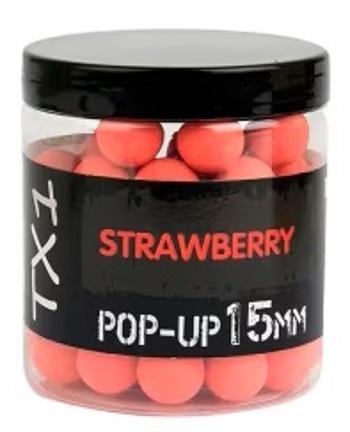 Shimano plávajúce boilie tx1 pop up strawberry 80 g 15 mm fluoro red