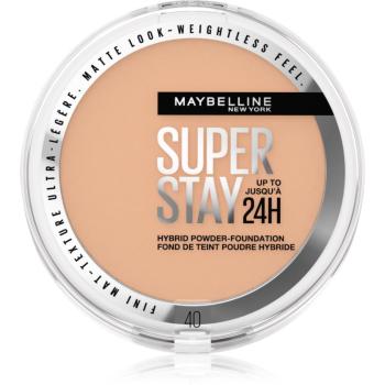 MAYBELLINE NEW YORK SuperStay 24H Hybrid Powder-Foundation kompaktný púdrový make-up pre matný vzhľad odtieň 40 9 g