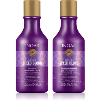 INOAR Absolut Speed Blond sada pre blond vlasy 2x250 ml