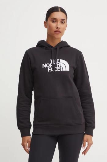 Mikina The North Face Drew Peak Pullover Hoodie dámska, čierna farba, s kapucňou, s nášivkou, NF0A89EHJK31