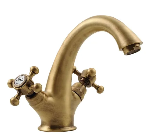 SAPHO - ANTEA stojánkova umývadlová batéria vysoká s výpusťou, bronz 3276