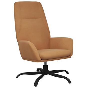 Relaxačné kreslo taupe umelá brúsená koža, 341378