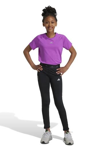 Detské legíny adidas J TF TIGHTS čierna farba, jednofarebné, JF3756