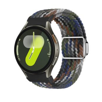 BRAIDED Nylonový remienok pre Samsung Galaxy Watch 7 (40 / 44 mm) DENIM RAINBOW