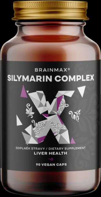 BRAINMAX BrainMax Silymarin Complex, Ostropestřec mariánský extrakt + dalších 5 bylin, 90 rostlinných kapslí 90 kapslí