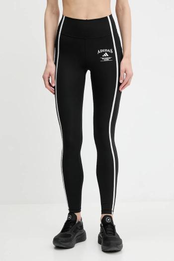 Tréningové legíny adidas Performance Optime čierna farba, s nášivkou, JG6150