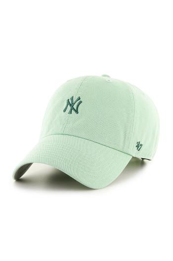 Čiapka 47 brand New York Yankees zelená farba, s nášivkou