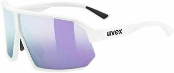 UVEX Sportstyle 237 White Mat/Mirror Lavender Kerékpáros szemüveg