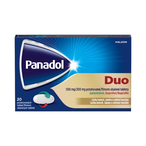 Panadol Duo proti bolesti, horúčke a zápalu 20tbl