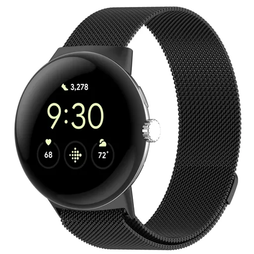 MILANESE Kovový remienok pre Google Pixel Watch 4 45mm / Pixel Watch 3 45mm čierny