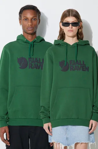 Bavlnená mikina Fjallraven Logo Hoodie
