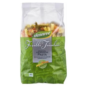 DENNREE Cestoviny fusilli tricolori BIO 500 g