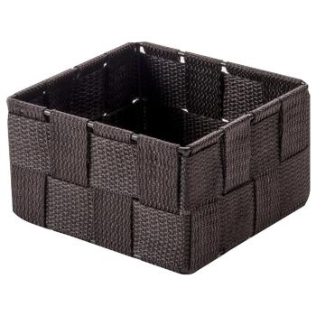 Compactor Úložný organizér do zásuvky Compactor TEX - košík S, 12 x 12 x 7 cm, čokololádový, S