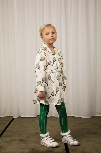 Dievčenské šaty Mini Rodini  Tennis biela farba, mini, áčkový strih