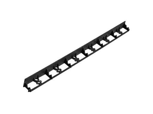 Pružný záhradný obrubník plastový 8cm x 1m čierny Bradas