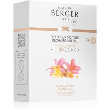 Maison Berger Paris Amber's Sun vôňa do auta náhradná náplň 2x17 g