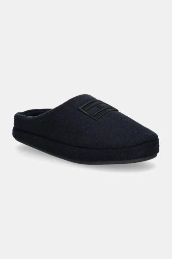 Papuče Tommy Hilfiger FLAG WARM FELT HOUSE SHOE tmavomodrá farba, FM0FM05227