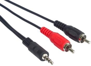 Audio kábel PremiumCord jack M 3.5 -> 2x RCA M, 10m