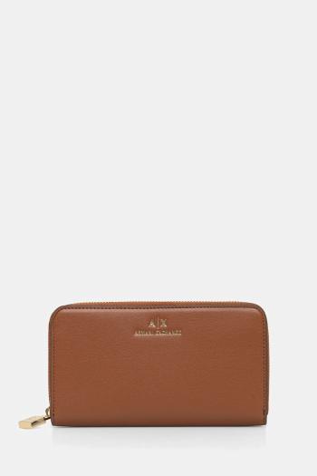 Peňaženka Armani Exchange dámska, hnedá farba, XW000359 AF12040