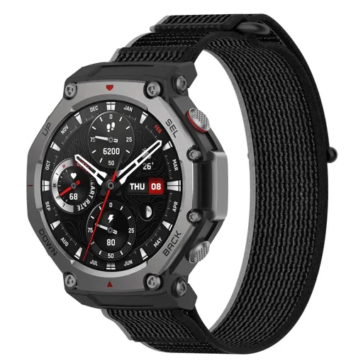 NYLON COLOR Vymeniteľný remienok pre Amazfit T-Rex 3 čierny