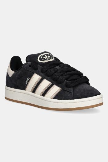 Semišové tenisky adidas Originals Campus 00S W čierna farba, JQ5806