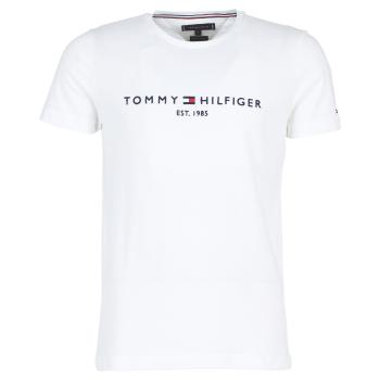 Tommy Hilfiger  TOMMY FLAG HILFIGER TEE  Tričká s krátkym rukávom Biela