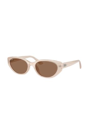 Slnečné okuliare Ray-Ban béžová farba, 0RB4457D