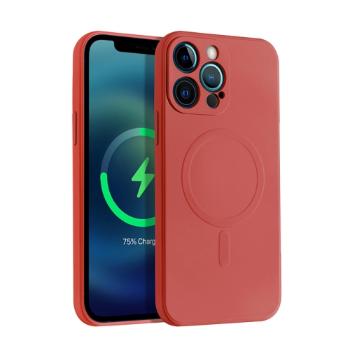 RUBBER MAGSAFE Kryt Apple iPhone 13 Pro Max červený