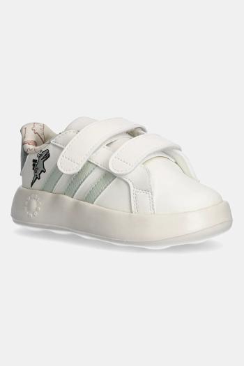 Detské tenisky adidas GRAND COURT DINO béžová farba, JI3898