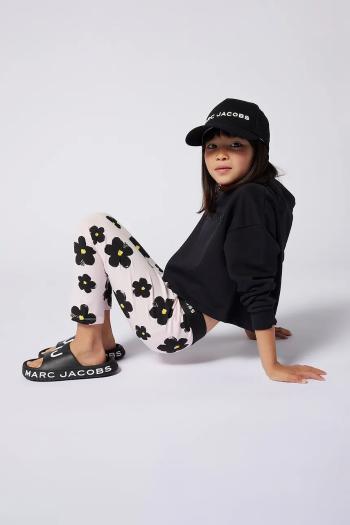Detské legíny Marc Jacobs ružová farba, vzorované, W60467