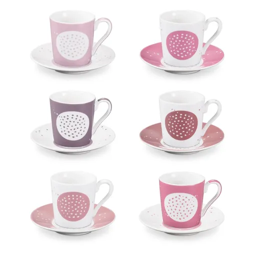 Šálka na espresso s podšálkou myCOFFEE, 6 ks, Sugar