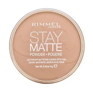 Rimmel London Stay Matte Long Lasting Pressed Powder púder so zmatňujúcim účinkom 005 Silky Beige 14 g