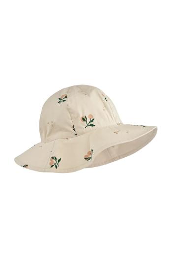 Detský obojstranný klobúk Liewood Amelia Reversible Sun Hat béžová farba