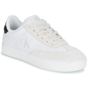 Calvin Klein Jeans  CLASSIC CUPLOWLACEUP LTH FAD  Nízke tenisky Biela