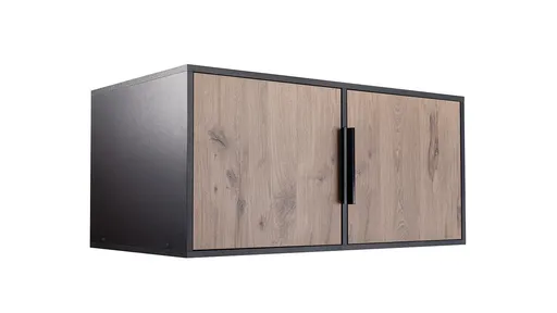 ArtStol Nadstavec na skriňu LATI D2 | čierna/dub viking