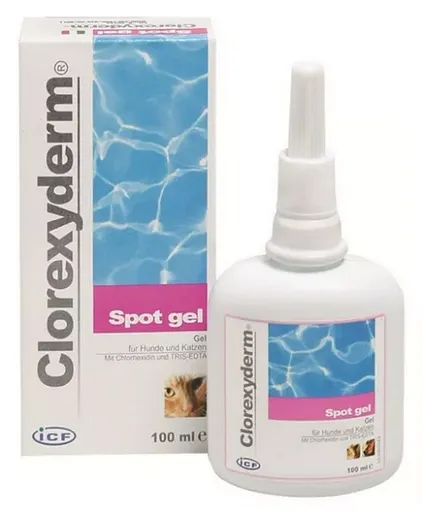 Clorexyderm spot antiseptický gel pre psy a mačky 100 ml