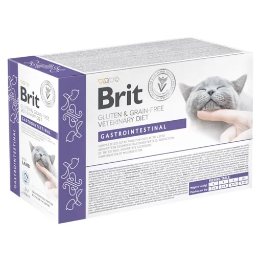 BRIT Veterinary Diet Cat Pouch fillets in Gravy Gastrointest 12 x 85 g