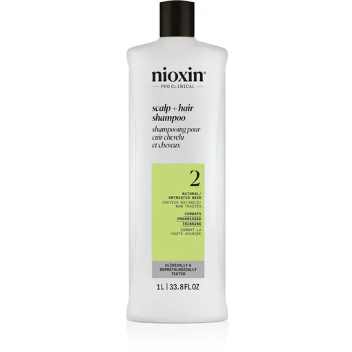 Nioxin System 2 Scalp + Hair Shampoo šampón proti rednutiu vlasov 1000 ml