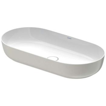 DURAVIT - Luv Umývadlo na dosku, 80x40 cm, bez prepadu, biela/matná sivá 0379802300