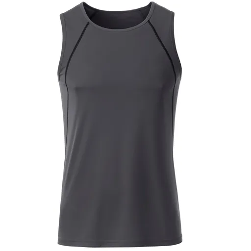 James & Nicholson (Daiber) Pánske funkčné tielko JN494 - Titánová / čierna | 2XL