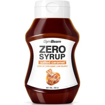 GymBeam Zero Syrup polevový sirup bez kalórií príchuť Salted Caramel 350 ml