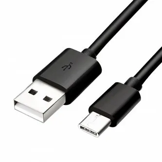 Logo USB kábel (2.0), USB A samec - USB C samec, 1m, černý, blister, DOPRODEJ
