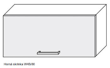 ArtExt Kuchynská linka FLORENCE mat Kuchyňa: Horná skrinka W4B/80 / (ŠxVxH) 80 x 36 x 32,5 cm