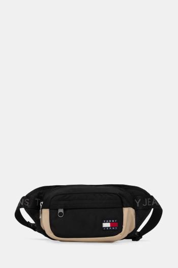 Ľadvinka Tommy Jeans čierna farba, AM0AM13267