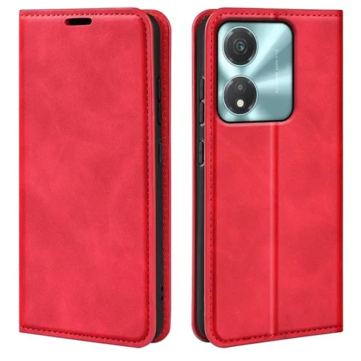 MAGNETIC Zaklápací kryt pre Honor X5c Plus červený