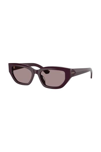 Slnečné okuliare Burberry dámske, fialová farba, 0BE4463D