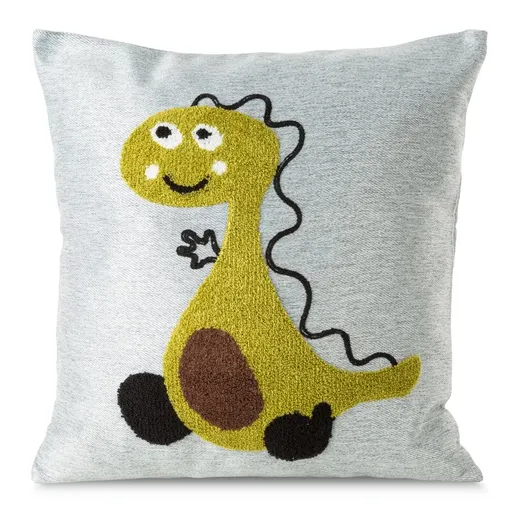 ArtFir Obliečka na vankúš DINO 2 | zelený dino 45 x 45 cm