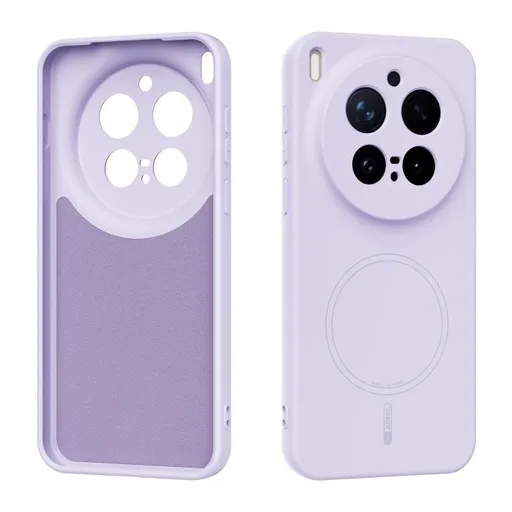 ABEEL SILICONE MAGSAFE Ochranný kryt pre Vivo X300 Pro fialový