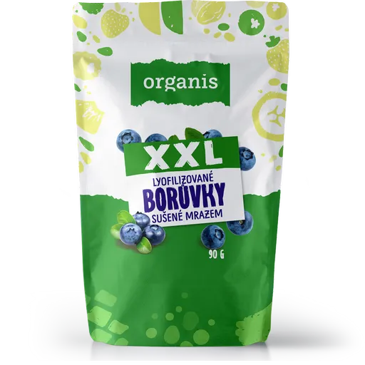 ORGANIS Čučoriedky sušené mrazom XXL 90 g