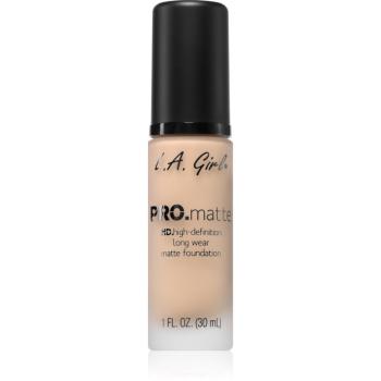 L.A. Girl Cosmetics PRO. Matte HD machiaj persistent cu efect matifiant culoare Beige 30 ml